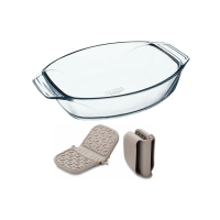 Форма для выпечки IRRESISTIBLE 4л 39x25x7см  2 прихватки в подарок