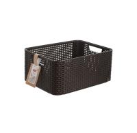 Корзина универсальная RATTAN STYLE BOX M темно-коричневая