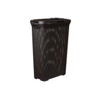 Корзина для белья RATTAN STYLE 40л темно-коричневая