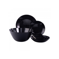 Набор столовый ZELIE BLACK 19 предметов 6 персон