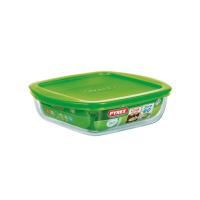 Блюдо с крышкой Cook <(>&<)> Store 20x17x5.5см 1л квадратное