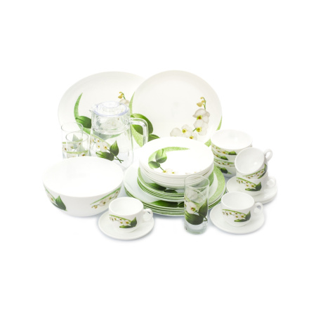 Набор столовый DIWALI WHITE ORCHID 46 предметов