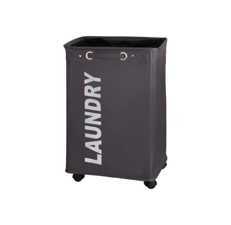 Корзина для белья QUADRO серая