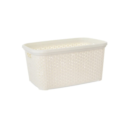 Корзина RATTAN слоновая кость 26х19.5х9см