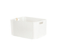 Корзина RATTAN STYLE BOX L кремовая