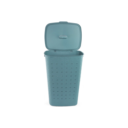 Корзина для белья SOFTEX голубая 56л