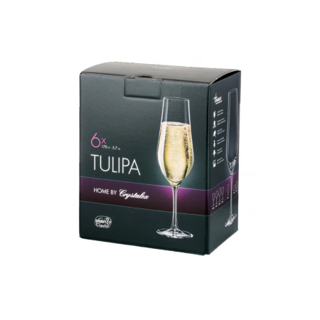 Набор бокалов для шампанского TULIPA 6шт 170мл