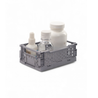 Корзинка для хранения складная CASSA XS серая 0.66л