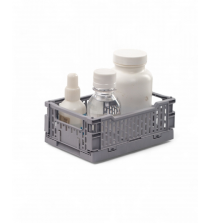 Корзинка для хранения складная CASSA XS серая 0.66л