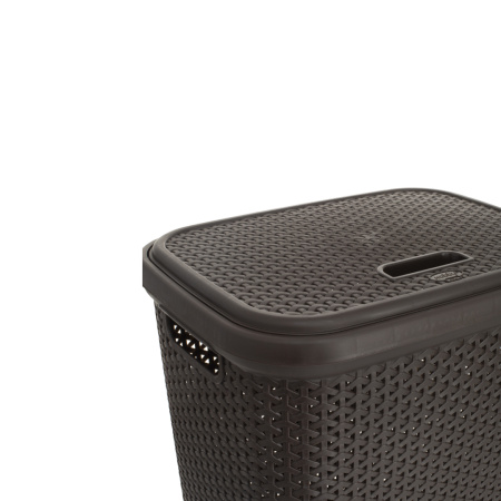 Корзина для белья RATTAN коричневая 55л