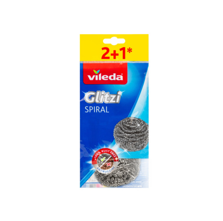 Губка из металлической спирали 2+1