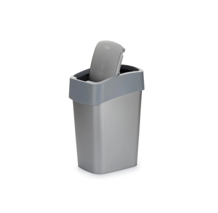 Контейнер для мусора FLIP BIN 9л серебристый/графит