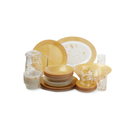 Набор столовый SIMPLY MON'D'OR GOLD & WHITE 46пр
